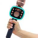 Carpool Karaoke Machine for Kids & Adults, Carpool Karaoke The Mic 2.0 - Wireless & Bluetooth Karaoke Microphone with Voice Changing Sound Effects as White Elephant Gift - Rose Gold (1)