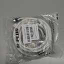 G-PLUG 10FT RG6 Coaxial Cable Connectors Set - High-Speed Internet, Broadband and Digital TV Aerial, Satellite Sky Cable Extension- Weather-Sealed Double Rubber O-Ring and Compression Connectors White