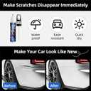 Touch Up Paint For Cars,Black Car Paint Scratch Repair, 2-in-1 Automotive Touch up Car Paint Pen,Quick & Easy Auto Car Paint Scratch Repair,Car Touch Up Paint Pen 0.4 Fl Oz-Black