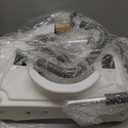 Drive Medical 2-in-1 Raised Toilet Seat with Removable Padded Arms - Elevated Bathroom Safety Support - Secure Locking Attachment - Easy Height Assistance - Durable Construction, Standard Toilets