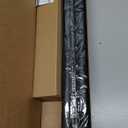 Zeerobee Curtain Rods for Windows 48 to 84, 1 Inch Industrial Wrap Around Black Curtain Rod, Indoor/Outdoor Room Divider Adjustable Drapery Pole, 48"-86"