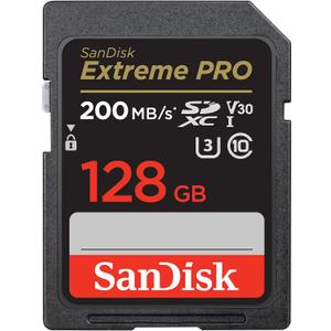 SANDISK 128GB Extreme PRO SDXC UHS-I Memory Card - C10, U3, V30, 4K UHD, SD Card - SDSDXXD-128G-GN4IN