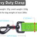 3 Handle Dog Leash, 10FT Triple Handle Reflective Stitching with Padded Traffic Handles, Heavy Duty Training Pet Lead for Control and Safety (Green)