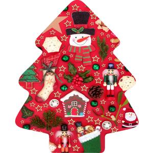 MISITU Christmas Jigsaw Puzzles for Adults 451 Pieces Christmas Tree Jigsaw Puzzle Santa Claus Puzzles Nutcracker Snowman Difficult Challenging Puzzles for Teen Winter Holiday Puzzle 13 x 18 inch