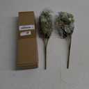 Neendohome 5 Branch 10 Heads Artificial Flowers Small Roses with Leaf Bouquet for Valentines Decoration Kitchen Wedding Office (2 Pack, Green)