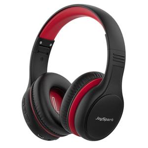 JoySpark Kids Bluetooth Headphones, 60 Hours Playtime, Bluetooth 5.4 Kids Headphones Wireless, Type-C Fast Charging, 85/94dB Volume Limited, Foldable Toddler Wireless Headsets with Mic-Black Red