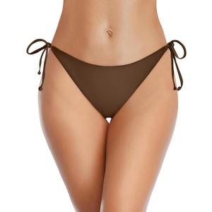 Holipick Bikini Bottoms for Women String Bathing Suit Bottom with Moderate Coverage Low Waist Swim Bottom S