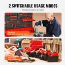 VEVOR Wall Mounted Storage Rack System, 30-Bin Parts Rack Organizer with Wall Panels/Tool Holders/Hooks, Garage Plastic Shop Tool Organizer for Nuts, Bolts, Screws, Nails, Beads, Buttons
