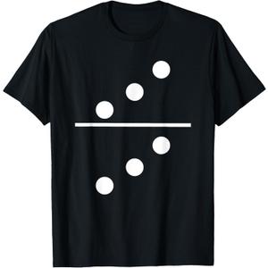 Domino 3 and 3 Matching T-Shirt Halloween Group Costumes 3-3 T-Shirt