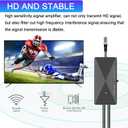 Indoor TV Antenna Amplifier, Digital Antenna Signal Booster, 25dB High Gain Powerful Antennas Booster, Suit for All TV Antennas (Black1)
