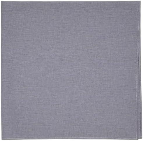 MDSTYLE 100% Cotton Solid Color Bandana for Men & Women 22" x 22" Handkerchief Headband Scarf