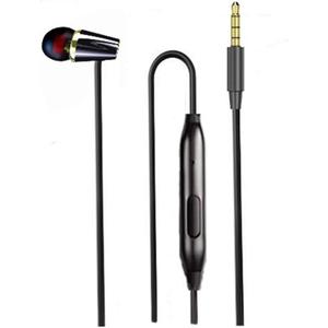 Single Earphone One Side Earplugs with Microphone 3.5mm Plug Single Earbud Stereo Sound Reinforced Cord Compatible with Smartphone MP3,Radio