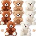 Liliful 8 Pieces 8 Inch Bear Stuffed Animal Bulk Stuffed Animals Gift Plush Toys Bear Party Favors for Baby Shower Centerpieces Wedding Birthday Party Gifts Supplies(Mixed Color)