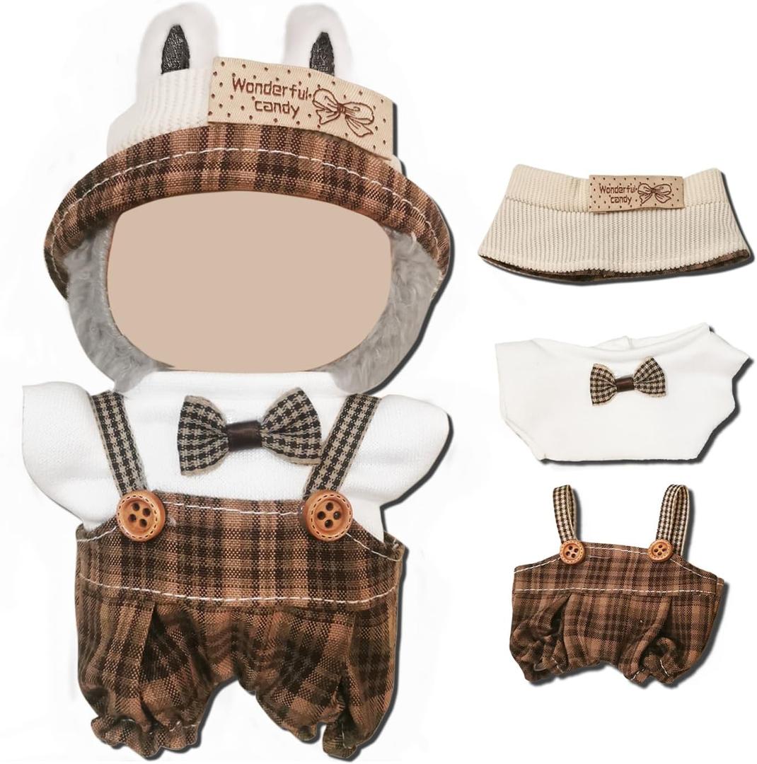 4 x Unique Style Clothes for Labubu 17cm Doll