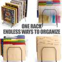 Officemate Large Incline 8 Compartment Wire Caddy, Black, 8.5 x 10.375 x 12.625 Inches