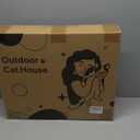 Insulated Heated Cat House Indoor/Outdoor, Elevated Cat House with Heated Pad for Winter, Outside Weatherproof Shelter for Feral Cats and Small Dogs (20"x17"x16")