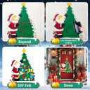 DIY Felt Christmas Tree for Toddlers, 3.2Ft Montessori Felt Christmas Trees Set with Ornaments, Toddler Felt ChristmasTree with Lights Gifts Party Supplies, DIY Wall Xmas Tree Christmas Decorations