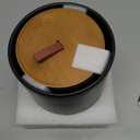 Black Ceramic Canister Set with Wooden Lid, 3-Piece Food Storage Jars for Kitchen Counter, Storage Container for Coffee, Tea, Spice, Sugar, Grains, Salt