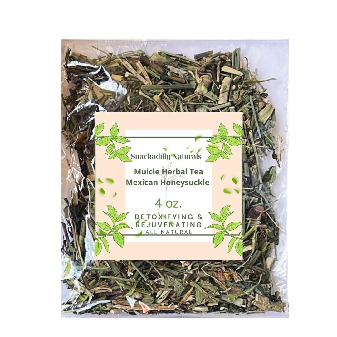 Snackadilly Muicle Herbal Tea Mexican Honeysuckle Herbal Infusion Tea 4oz Bag (EXP 12/27/28)