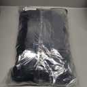 Fixmatti Women's Fuzzy 3 Piece Sweatsuit Open Front Cardigan Crop Tank Tops Wide Legs Pants Lounge Sets (Medium, 1-black)