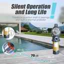2.0HP 230v Energy Saving Two Speed In/Above Ground Pool Pump, 6840GPH Self-priming Swimming Pool Water Circulation Pumps with 1.25" & 1.5" & 2.0" NPT Unions