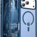 Magnetic for iPhone 17 Pro Max Case, [Compatible with MagSafe][Military Grade Drop Protection][Heavy Duty Protection][Non-Slip][Shockproof] 2-Layer Durable Bumper Phone Case 6.9''-Deep Blue