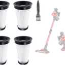 4 Pack Hepa Filters Replacement Compatible with Iwoly Cordless Vacuum Cleaner, Model C150. Washable Filters Works on Iwoly 18000Pa Upright Vacuum.