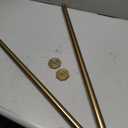 Ivilon Tension Curtain Rod - Hexagonal Spring Tension Rod for Windows or Shower, 36 to 54 Inch, Warm Gold