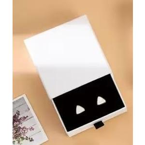 excvalues 12 Pack Cardboard Jewelry Boxes, 3.15×3.15x1 Inch Jewelry Gift Boxes, Bulk Filled Small Gift Wrap Boxes with Lids for Necklace Ring Earring Bracelets(White)