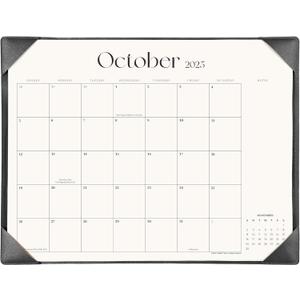 Simplified Desk Calendar 2026 with Desktop Mat, Cabbrix Large Desk Pad Calendar 21" x 16-1/2" Including January 2026 to December 2026, Desk Blotter Calendar 2026 for Home School and Office (Black)