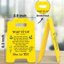 4 x Breast Cancer Survivor Gifts for Women Mom, Breast Cancer Awareness Gifts for Woman, Warrior is You Desk Little Signs Room Decor