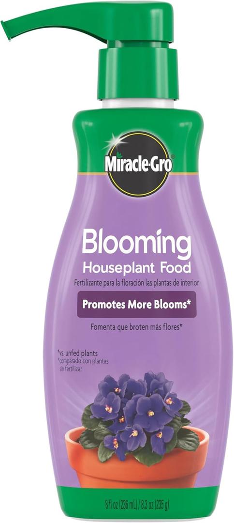 Miracle-Gro Blooming Houseplant Food - Fertilizer for Indoor Plants, 8 fl. oz.