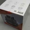 4-in-1 Portable Glass Air Fryer, 140400F Precise Heat, Max Crisp Technology, 4.2QT & 1.6QT Dual Containers with Lids, Freezer & Dishwasher Safe, Bake, Recrisp, Air Fry (Grey)