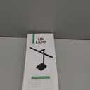 LED Desk Lamp for Office Home, Height Adjustable Architect Desk Light with USB Adapter, Stepless Dimming Table Lamp Light for Reading, Study, Workbench (Black)