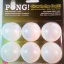 Pong Glow in The Dark Table Tennis Balls (Pack of 6)