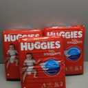 Huggies Size 2 Diapers, Little Snugglers Baby Diapers, Size 2 (12-18 lbs), 186 Count (3 Packs of 62), Packaging May Vary