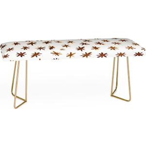 Deny Designs 2021 Bench, 46" x 16", Angela Minca Amber Stars, Gold