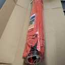 Blissun 7.5 ft Patio Umbrella, Yard Umbrella, Outdoor Market Umbrella with Push Button Tilt Crank, Orange