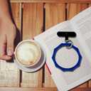 2 x Silicone Phone Wrist Strap Hand Wrist Phone Strap Detachable Cellphone Wristlet Silicone Wristband Lanyard (Blue)