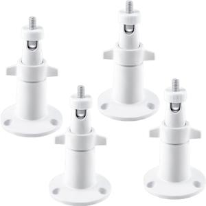 Security Camera Universal Mounting Bracket,Adjustable Indoor/Outdoor Security Wall Metal Bracket, Compatible with Arlo Pro/Pro 2/Pro 3/Pro 4/Ultra/Ultra 2, & with Ring Stick Up Cam Battery (4 Pack)