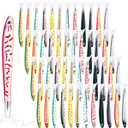 Outus 50 Pieces Fish Pens Fishing Birthday Party Favors Decoration Writing Ballpoint Pens for Office Valentine Day Chinese New Year Gifts (Aquatic)