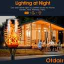Otdair Solar Lights Outdoor Waterproof, 12LED Torches for Outside with Flickering Flame, Solar Torch Lights Outdoor Flickering Flame for Garden, Patio, Yard, Pathway, 6 Pack