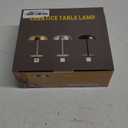 Portable LED Mushroom Table Lamp, Cordless Desk Night Light with 5200mAh Rechargeable Battery, Stepless Dimming Small Lamp with 3 Colors and Brightness Control for Bedroom/Patio/Bar/Coffee shop (Gold)