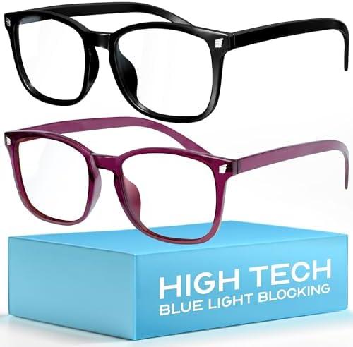 livho High Tech Blue Light Glasses - Advanced Blue Light Blocking Computer Glasses - Screen Fatigue & UV Protection