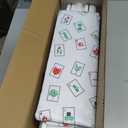 Mahjong Racks with Pushers, White Wooden American Mahjong Tile Pushers and Racks Set of 4, with White Printed Mahjong Racks Drawstring Bag, Mahjong Accessories (19.68 Inches), 19.68 x 2.55 x 1.06 inches