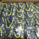 Amazon Basics Cut Level A1, Abrasion ANSI Level A4, Impact Protection Gloves with Touch Screen Friendly 15G Sandy Nitrile Palm, Pack of 120 Pairs, Yellow, Size XXXS