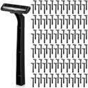 Lothee 1200 Pack Disposable Razors Twin Blade Bulk with Safety Cap, Stainless Steel Shaving Razors Men Bulk Multipurpose Portable for Medical Clinics Hotel Travel Camping Salon Care
