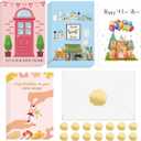 NEWEST Housewarming Greeting Cards Set  24 Cards, 4 Unique Designs with Envelopes & Stickers, Blank Inside for Personalized Messages, New Home Gift for Friends & Family