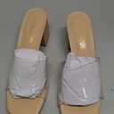 DREAM PAIRS Women's Square Open Toe Heels Sandals Low Block Chunky Heeled Sandals Slide Sandals Slip on Comfortable Casual Pumps Shoes 7.5