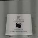 Essentra Home Matte Black Kitchen Sponge Holder, Modern Kitchen Sink Caddy with Drain Tray